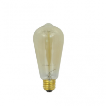 Lampada Filamento de carbono ST-64 Retrô 40W/127V